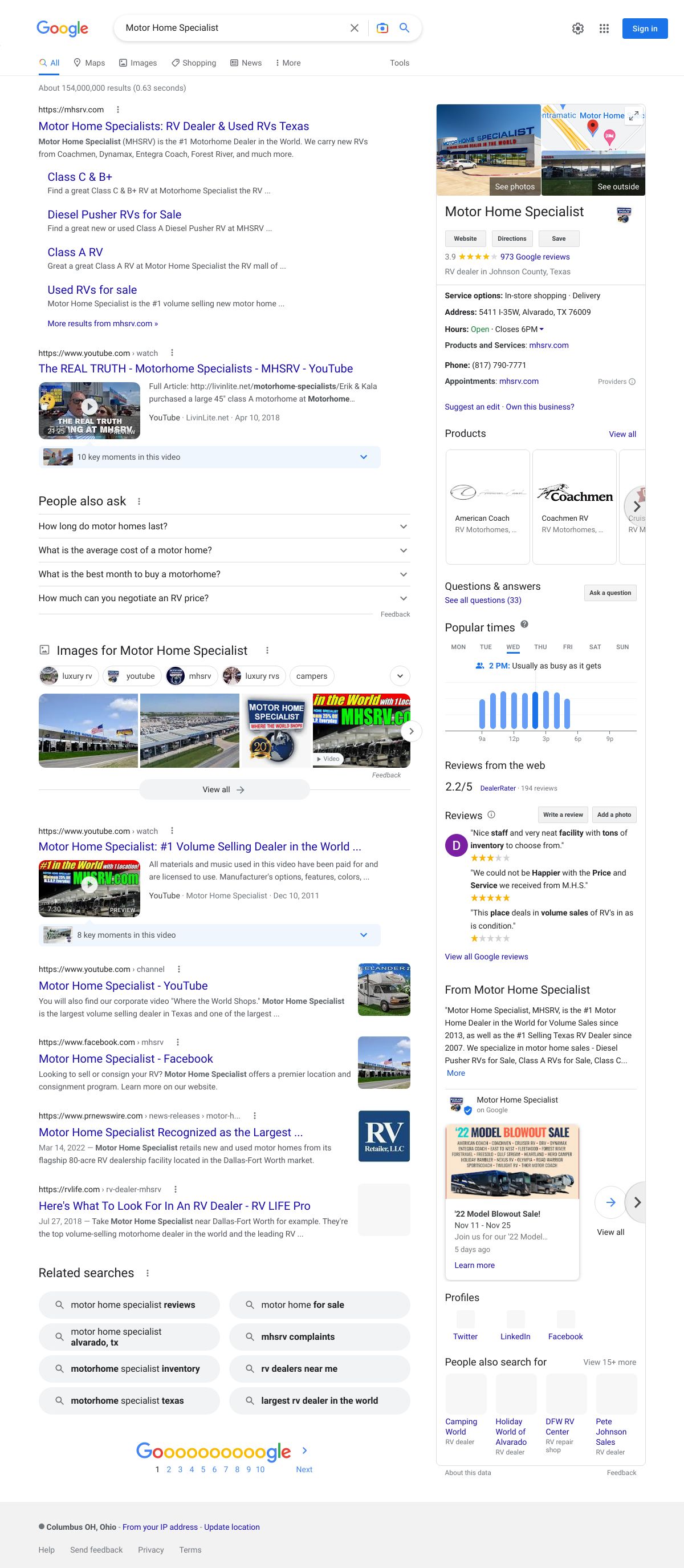 motor home specialist