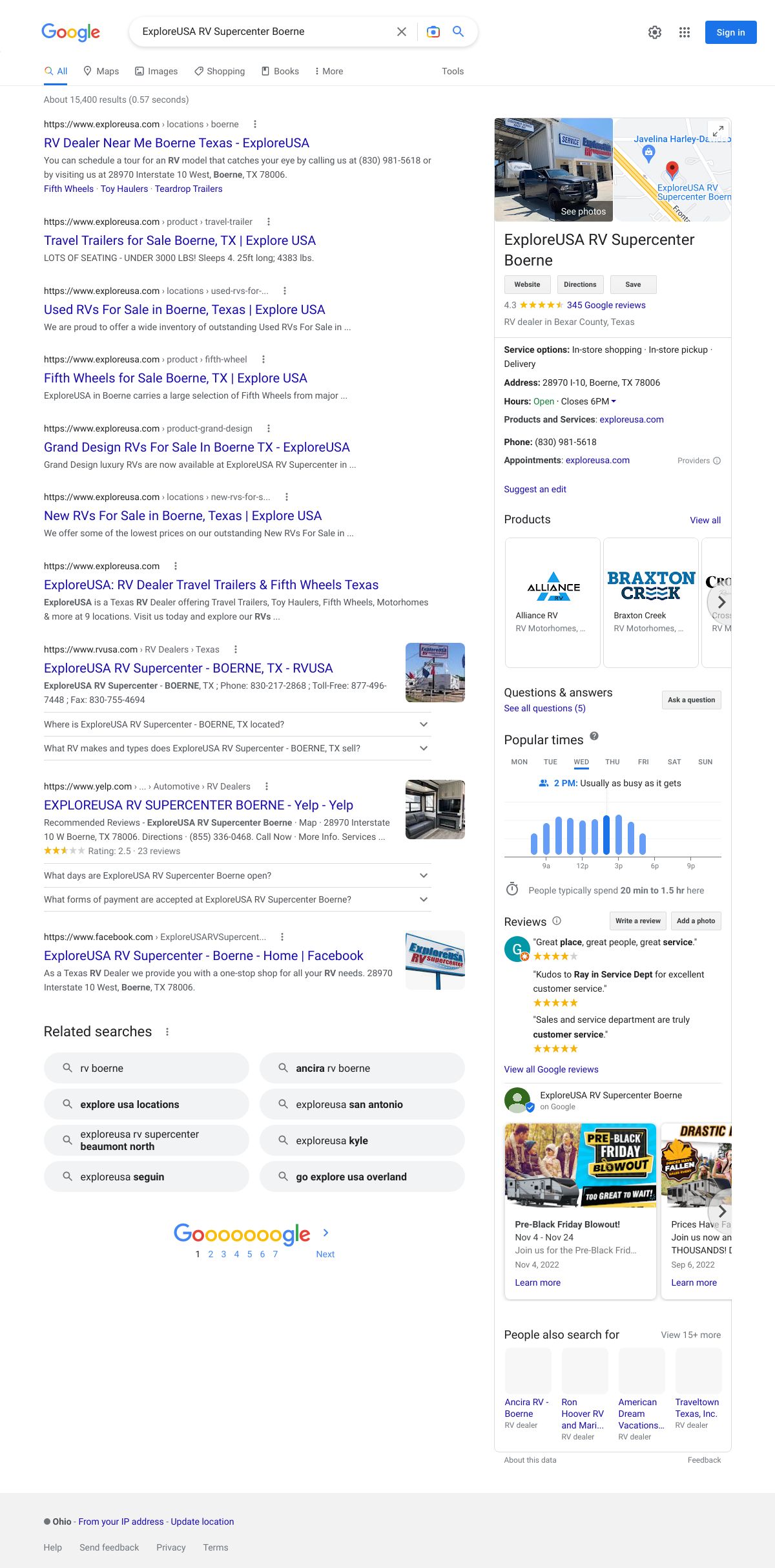 exploreusa rv supercenter boerne