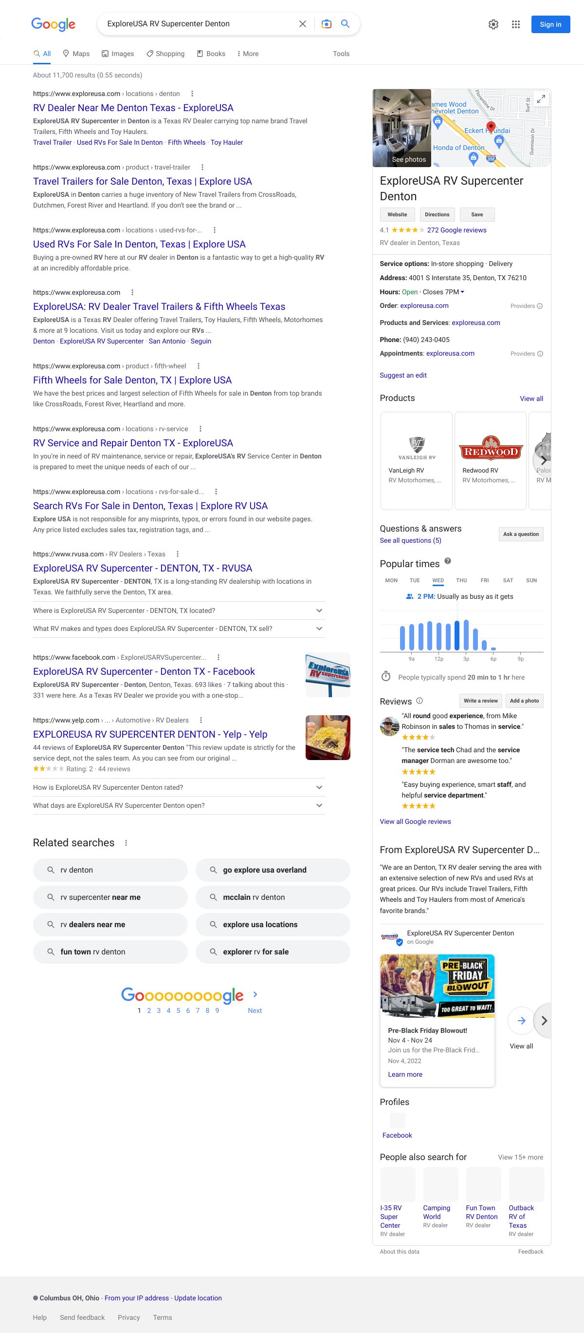 exploreusa rv supercenter denton