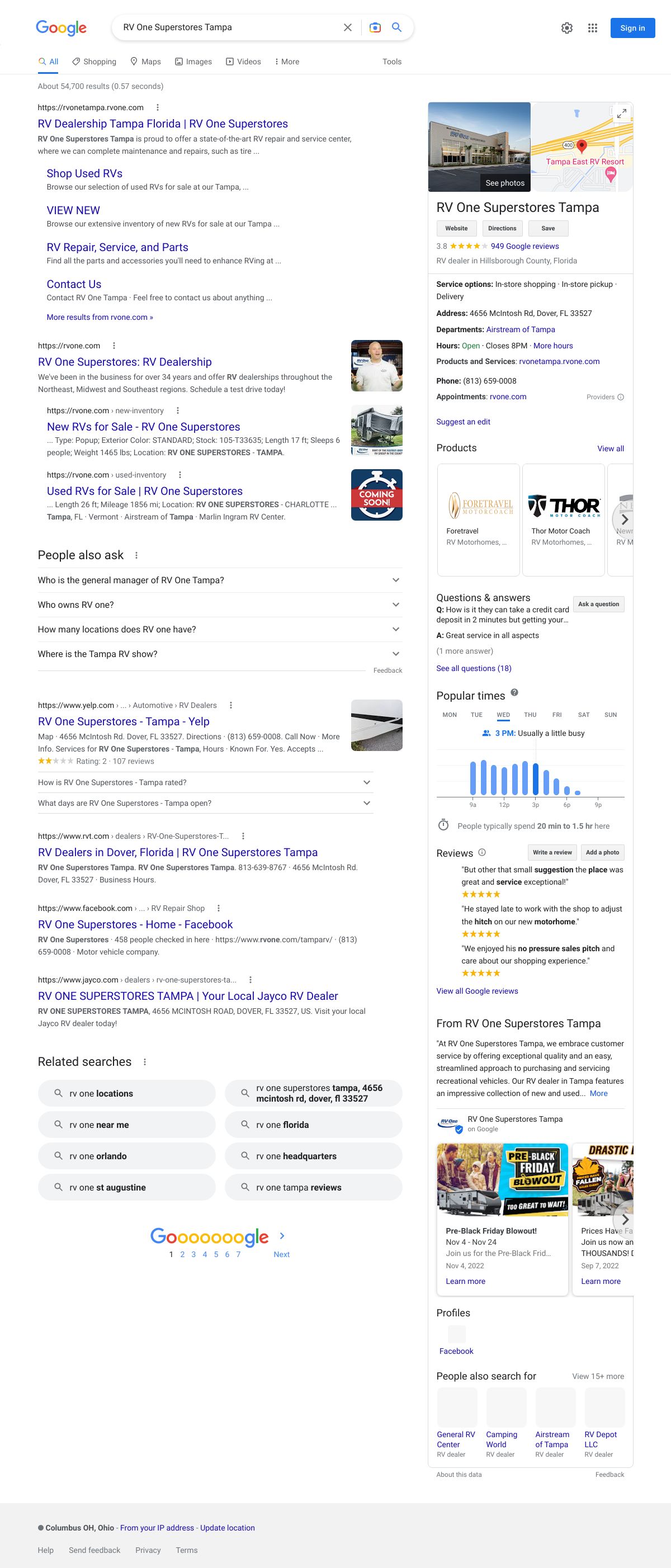 rv one superstores tampa