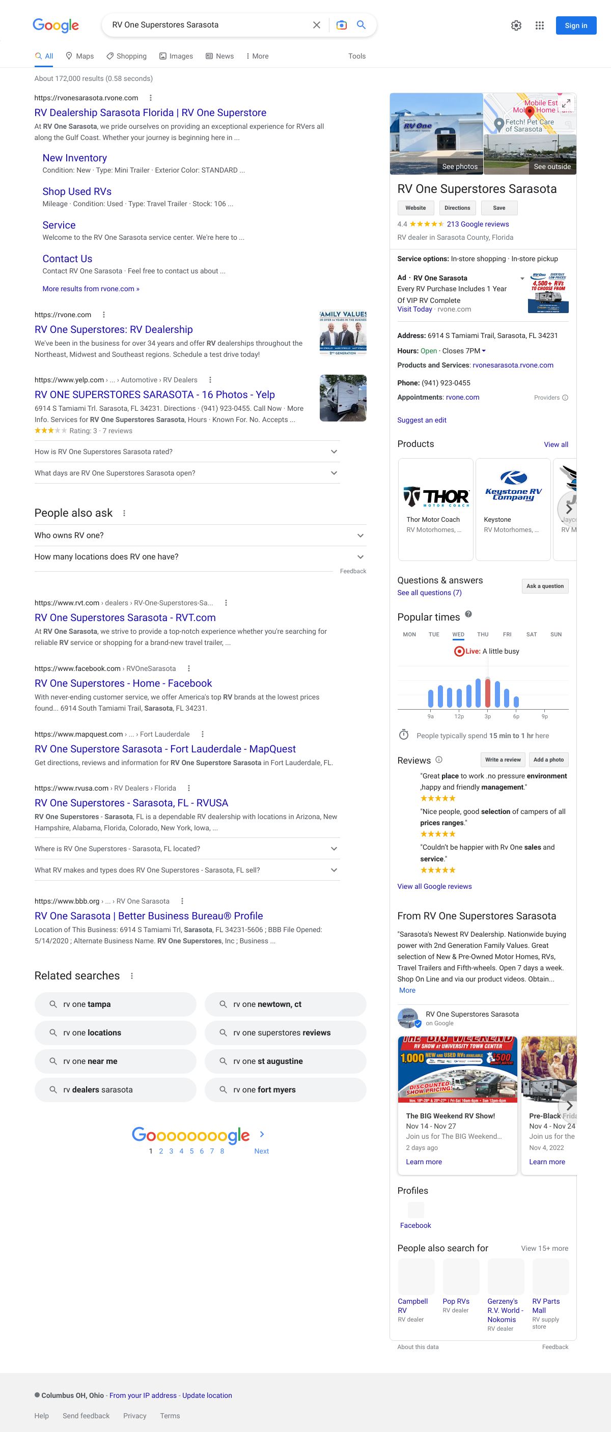 rv one superstores sarasota