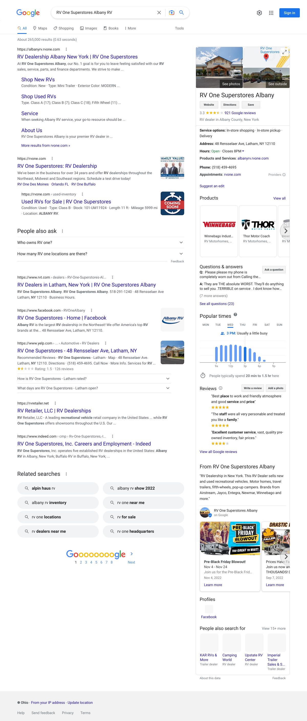 rv one superstores albany rv