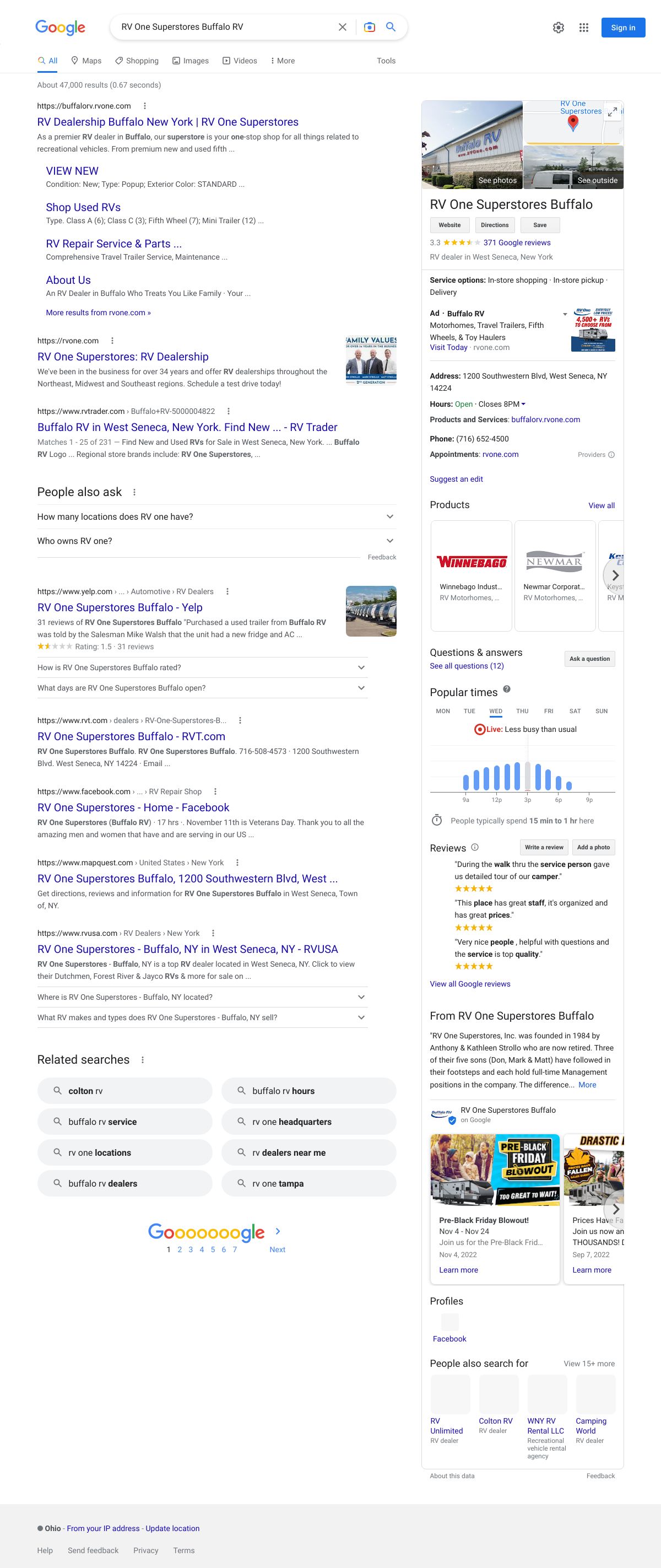 rv one superstores buffalo rv