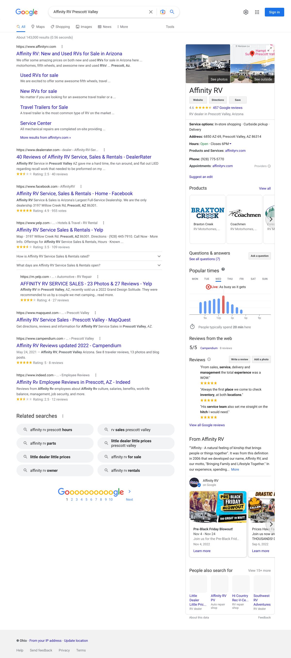 affinity rv prescott valley