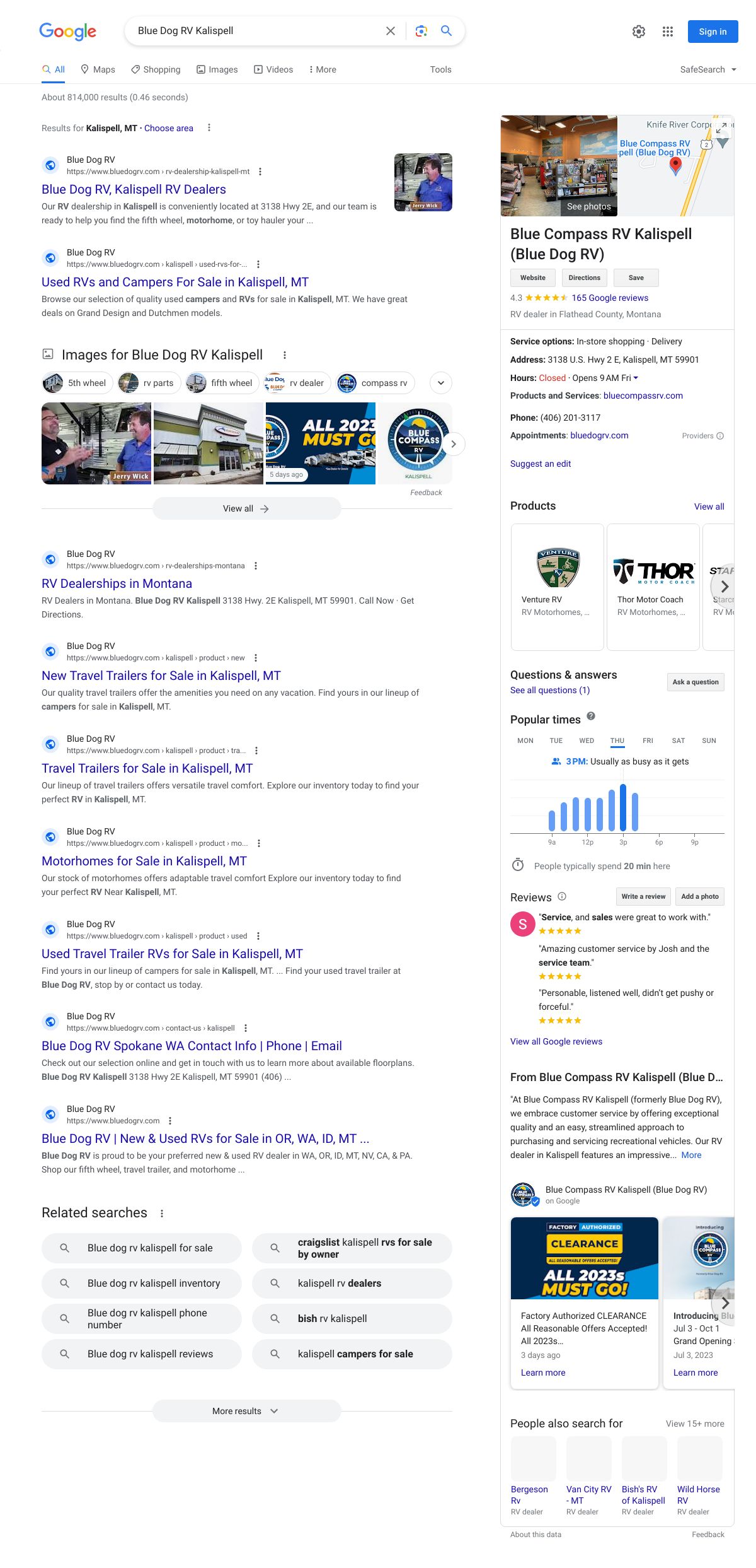 blue dog rv kalispell