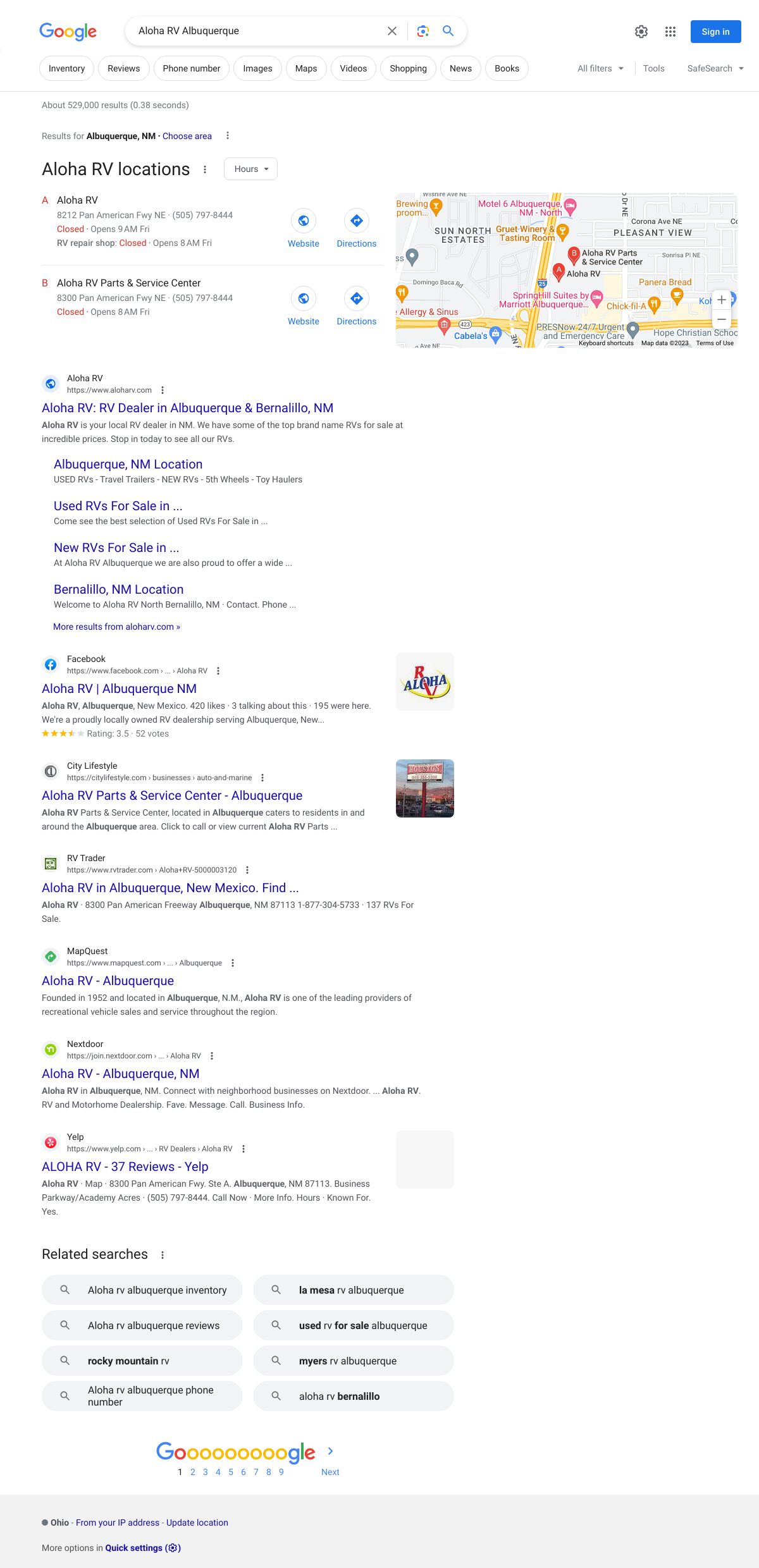 aloha rv albuquerque