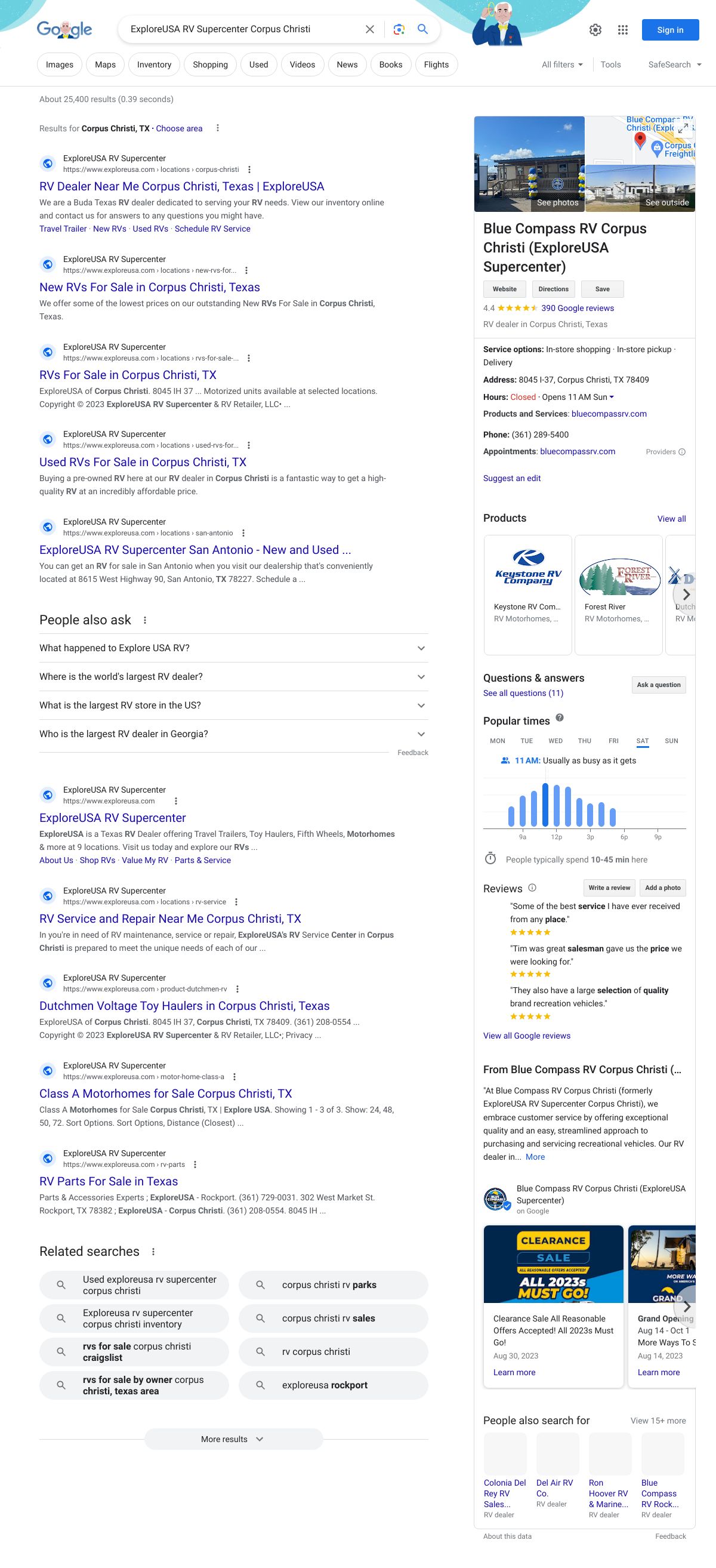 exploreusa rv supercenter corpus christi