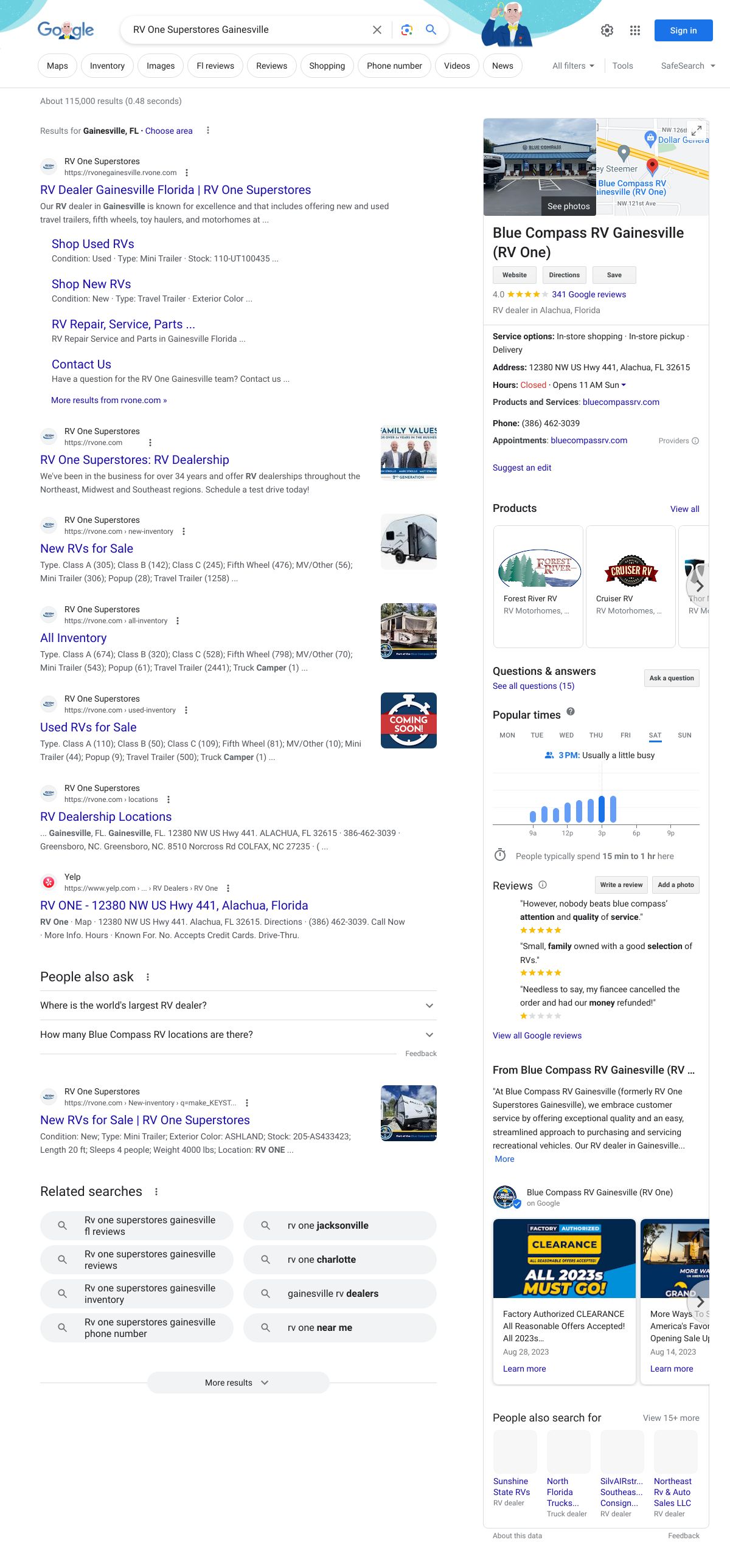 rv one superstores gainesville