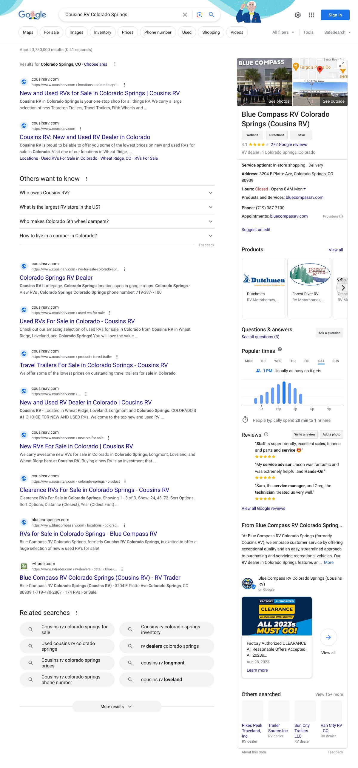 cousins rv colorado springs