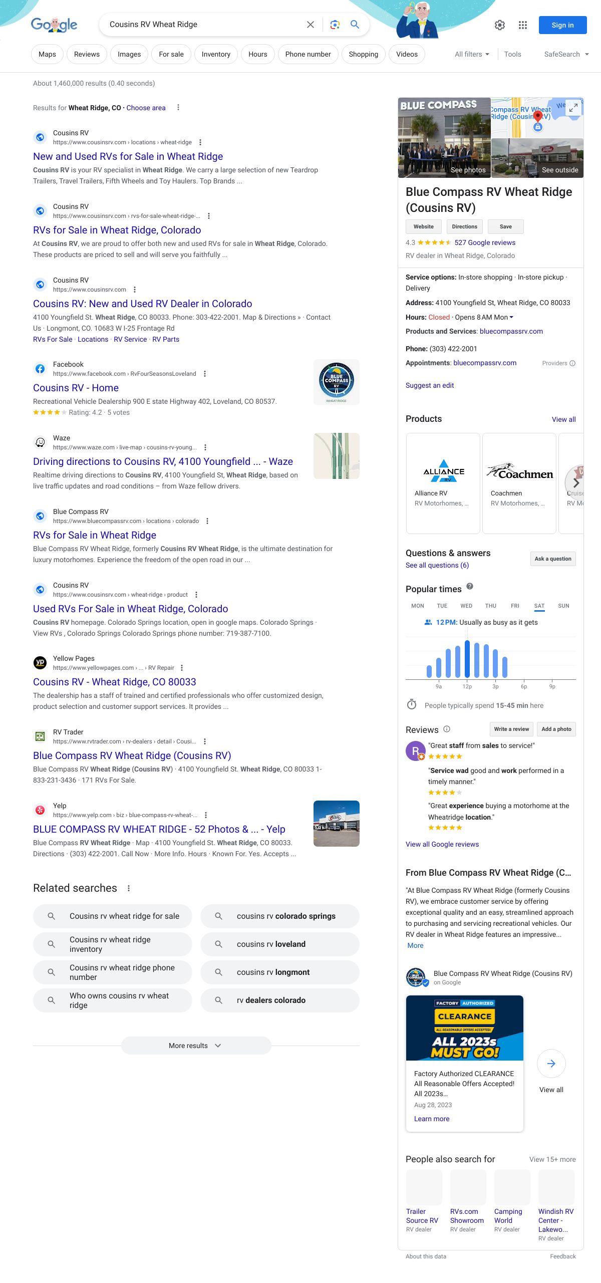 cousins rv wheat ridge