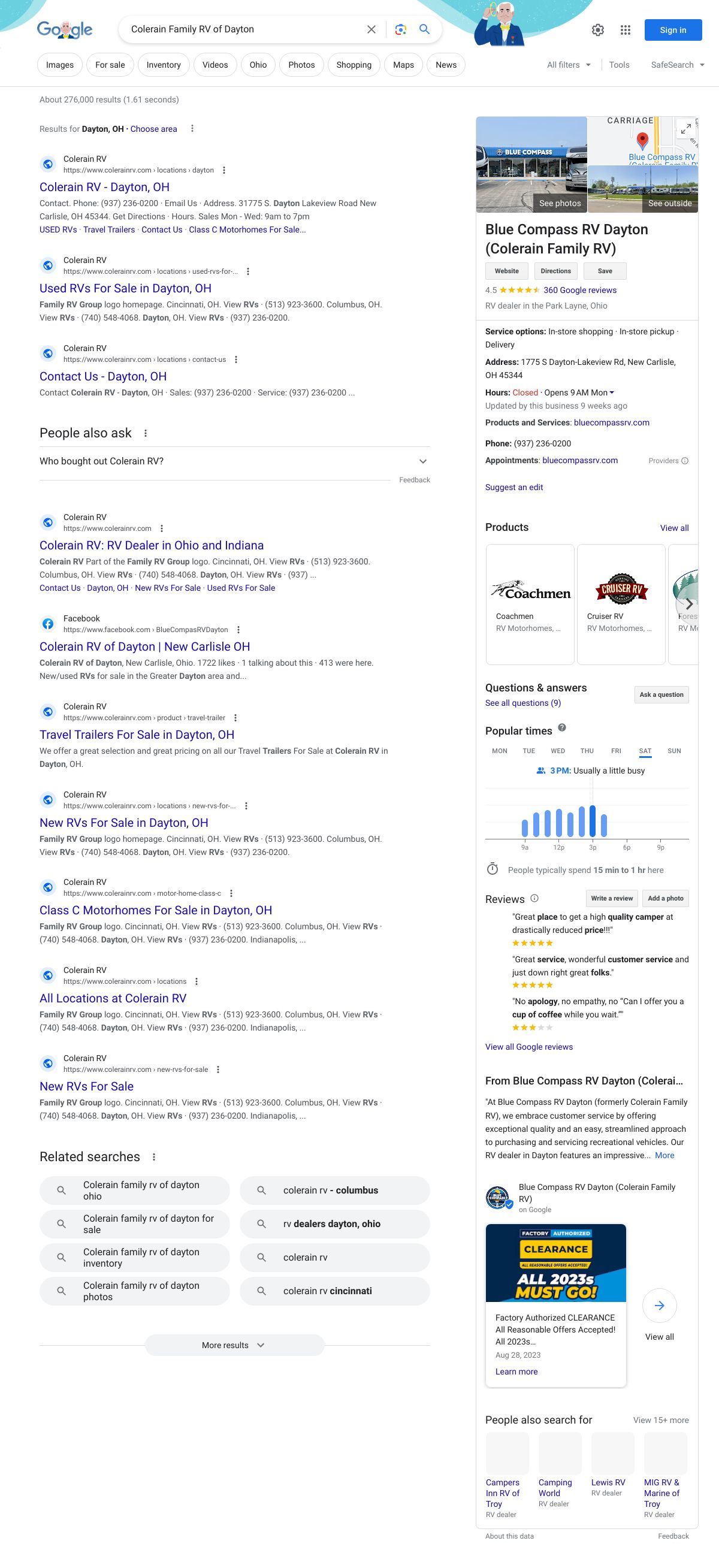 colerain family rv of dayton