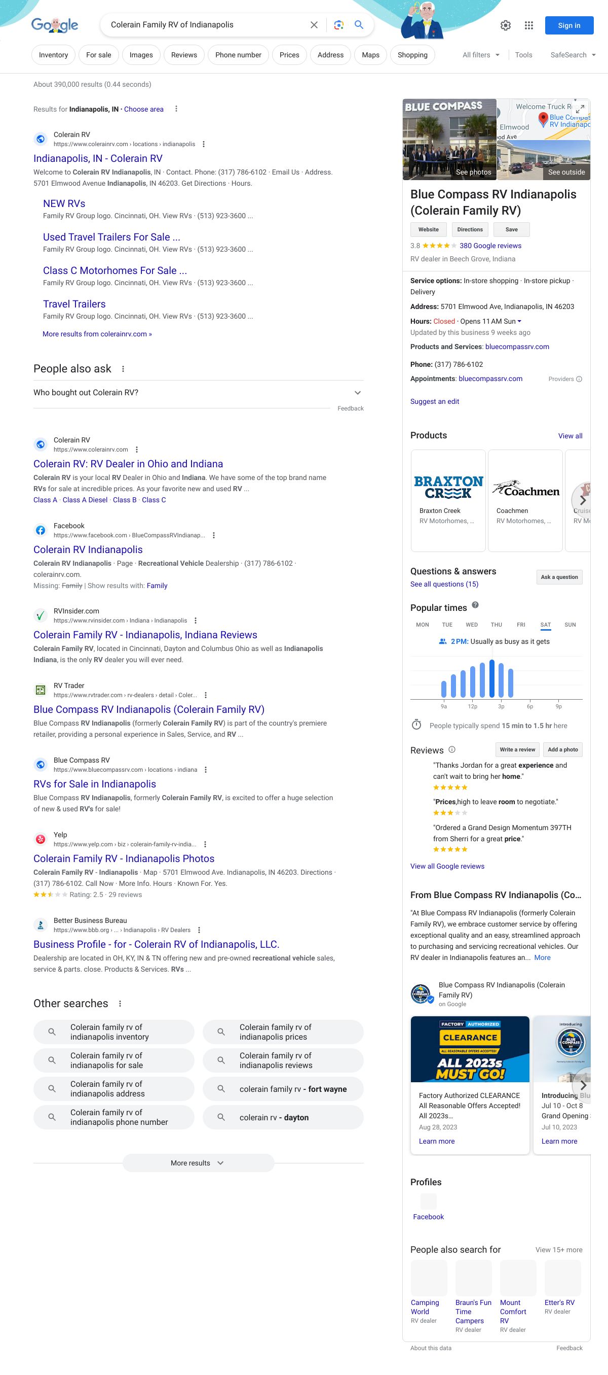 colerain family rv of indianapolis